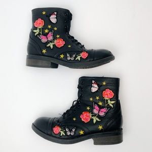 Steve Madden Floral Leather Boots